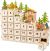 Calendario de Adviento de Madera Pesebre de Navidad