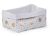 Cesta de almacenamiento Lunares Dorados , 40 x 30 x 20 cm