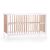 Cuna de madera 60 x 120 cm en color Blanco y Natural , Childhome