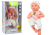 Muñeca Bebé con Ropa Blanca y Rosa, Chupete y Manta – 35 cm - imagen 2