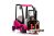 Montacargas Eléctrico Infantil XMX638 Rosa con Control Remoto y Batería Recargable