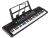 Teclado Infantil MQ-6112 con 61 Teclas, Micrófono y Atril