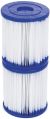Set de 2 filtros tipo I para Piscina Bestway