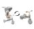 Triciclo evolutivo Faro Toyz gris 3 en 1, vista frontal con capota