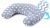 Almohada para lactancia - guisantes gris - imagen 2