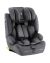 Silla de coche i-Bronn i-SIZE gris, ideal para niños de 76 a 150 cm, orientada a favor de la marcha.