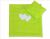 Pram Bedding Set With Duvet And Pillow 2pcs - Hearts White Dots On Green