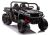 Vehículo eléctrico infantil 6 ruedas 4x4 XB-1038A Lean Cars negro, vista frontal