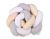 Knot Bumper de My Sweet Baby - Protector de Cuna en Blanco, Gris y Beige