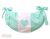 Bolsa para Juguetes My Sweet Baby - Corazones Blancos sobre Verde