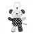 Juguete colgante de peluche Oso Akuku en blanco y negro