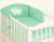 Protector de Cuna My Sweet Baby Universal Hearts Mint