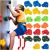 Kruzzel 25395 Agarre de Escalada 22 pcs para Niños