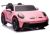 Coche eléctrico Porsche GT3 rosa con motor potente