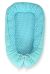 Baby Nest Double-sided Premium Cocoon For Infants Bobono- Mint Rosette