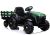 Tractor eléctrico infantil con remolque Lean Cars verde militar, vista frontal