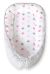 Baby Nest Double-sided Premium Cocoon For Infants Bobono- Stars Pink-grey/grey
