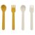 Cubiertos Infantiles Trixie - Cuchara y Tenedor Mustard