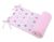Parachoques Universal para Cuna My Sweet Baby - Estrellas Gris y Rosa