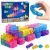 Bloques de construcción flexibles en colores vibrantes y transparentes