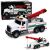 Camión de construcción blanco con grúa ajustable de Lean toys