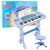Piano Electrónico para Niños con Micrófono Azul de 37 Teclas