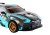 Coche Deportivo Teledirigido Grande 1:10 Turquesa y Negro