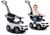 Correpasillos infantil evolutivo Lean Cars 3 en 1 blanco con asa parental, vista frontal