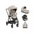 Carrito de bebé 3en1 Kikkaboo Mia Beige para un paseo seguro