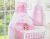 Juego de Cuna 5 Piezas con Dosel My Sweet Baby - Corazones Rosa