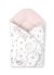 Arrullo Swaddle Bebé Velcro Algodón Circo Rosa 75 cm