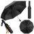 Paraguas Automático Plegable Negro de 12 Varillas 105 cm