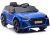 Coche eléctrico infantil Audi RS6 azul BRD-2118 con doble motor 12V, vista frontal