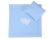 Pram Bedding Set With Duvet And Pillow 2pcs - Hearts Blue Checkered