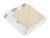 Manta muselina crushed Teddy beige Sencillo 75x100 cm extendida