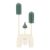 Set 3 cepillos para biberones Kikkaboo con soporte, silicona platino grado alimentario