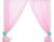 Cortinas Infantiles con Corazones Rosa y Turquesa My Sweet Baby