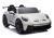 Coche eléctrico infantil Porsche GT3 Lean Cars blanco, vista frontal
