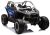 Buggy eléctrico infantil 4x4 DK-CA001 azul y gris LEAN CARS vista tres cuartos