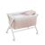 Minicuna Tijera Madera Plumeti Rosa/bco 55x87x74 Cm - Cambrass