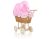 Cochecito de Muñeca My Sweet Baby con Ropa de Cama Rosa