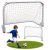 Portería de fútbol Lean sport de 90 x 60 x 50 cm para jugar