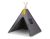 Teepee para niños en color antracita con plumas decorativas.