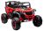 Coche eléctrico infantil M1 4x4 rojo LEAN CARS vista tres cuartos