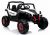 Jeep eléctrico infantil XMX Lean Cars blanco con mando remoto, vista frontal