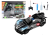Coche Deportivo R/C Policía Negro con Control Remoto
