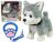 Perro de peluche interactivo con correa y canciones