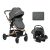 Carrito de bebé 3 en 1 Kikkaboo Amaia Gris Oscuro 2024