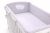Protector de Cuna My Sweet Baby XXL Corazones Blancos y Grises