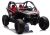 Buggy eléctrico infantil 4x4 DK-CA001 rojo LEAN CARS vista tres cuartos